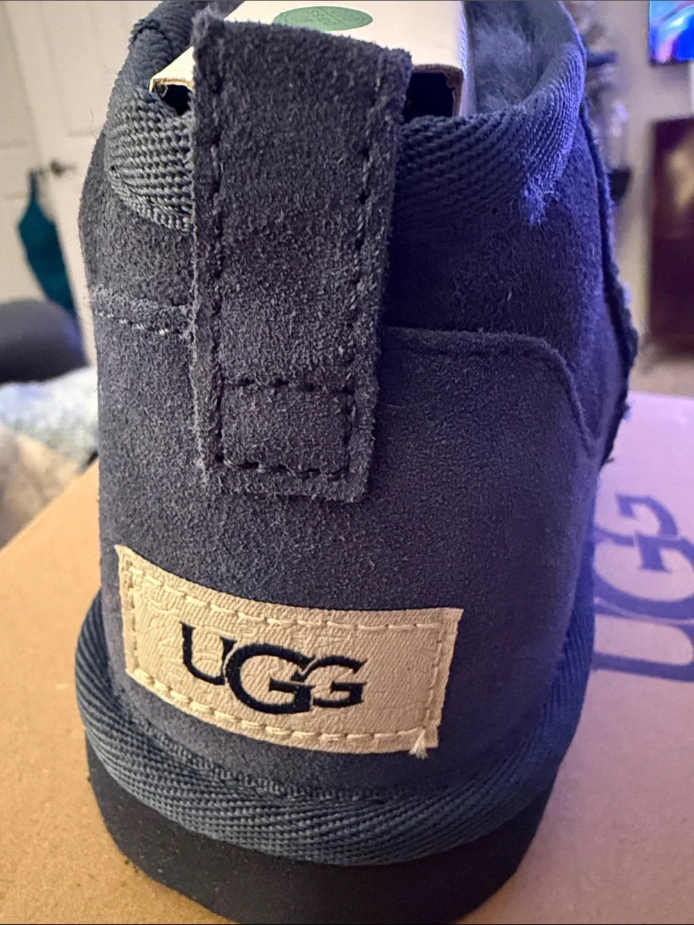 Brand New UGG Kids Classic Ultra Mini Boots in Navy